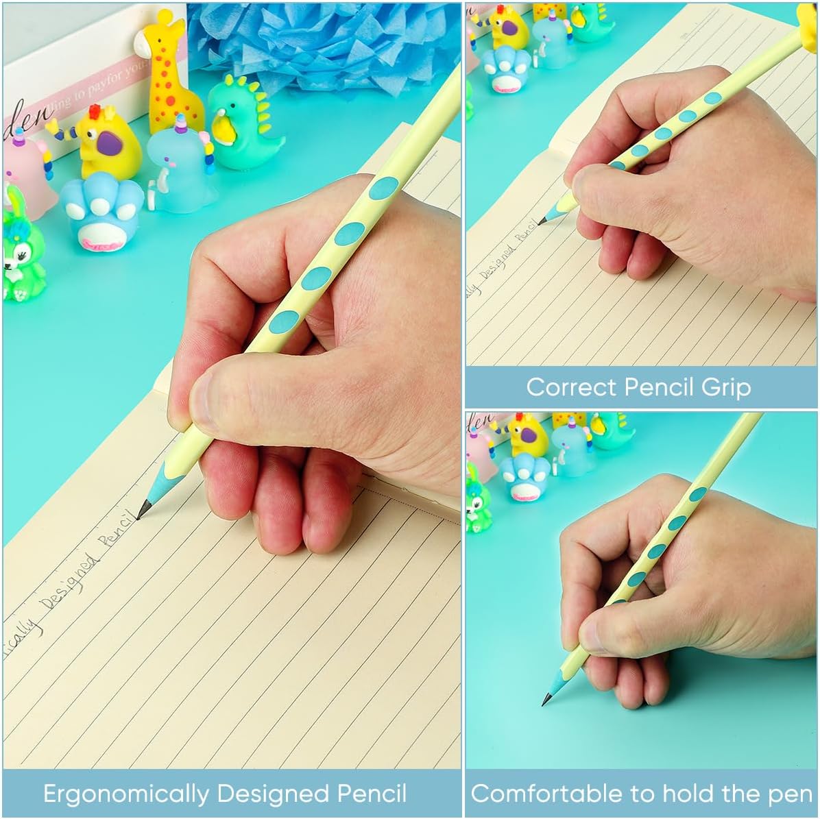 Yuechen 30 Matite Gadget Compleanno Bambini con Topper Animale - immagine 4