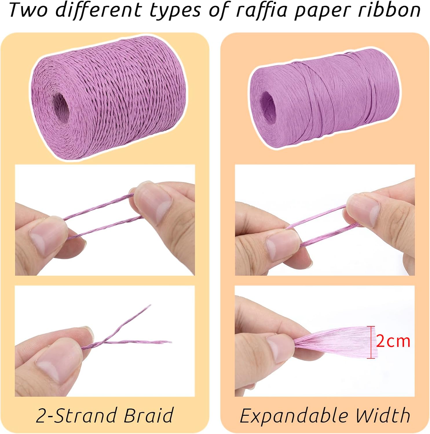 Lereati Rafia per Uncinetto 3mm x 300m - immagine 3