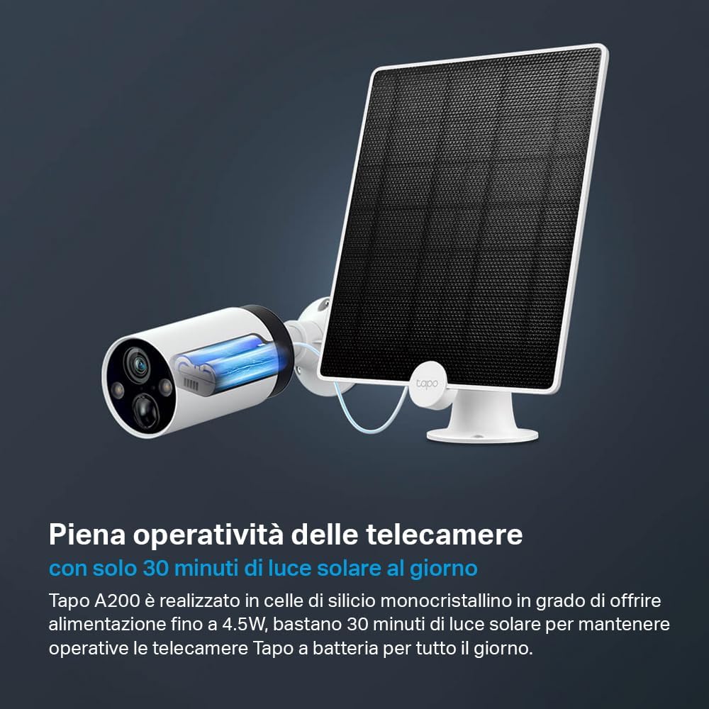 TP-Link Tapo A200 Pannello Solare 4.5W, 5.2V - immagine 3