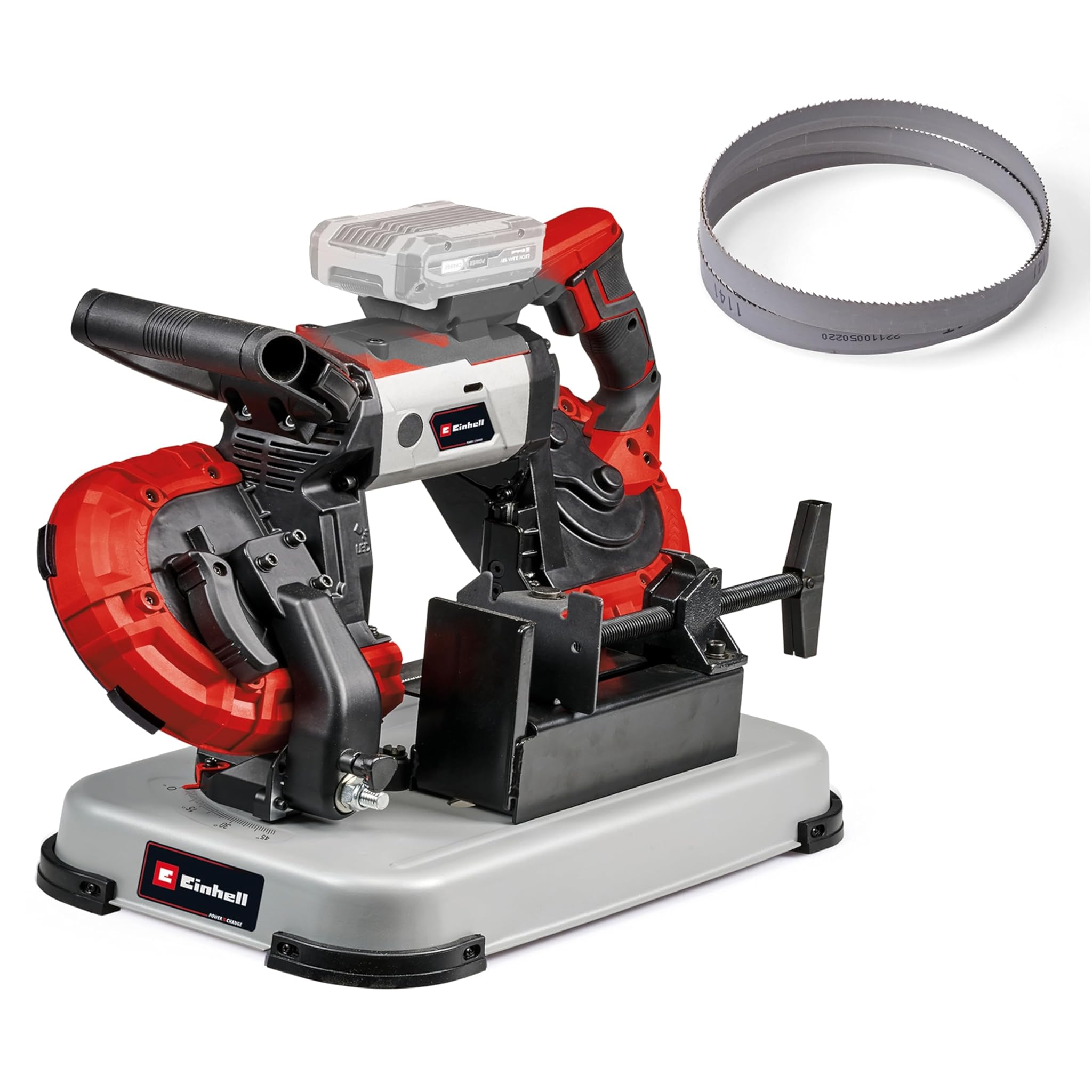 Einhell Sega a Nastro per Metallo a Batteria TE-MB 18/127 U Li-Solo