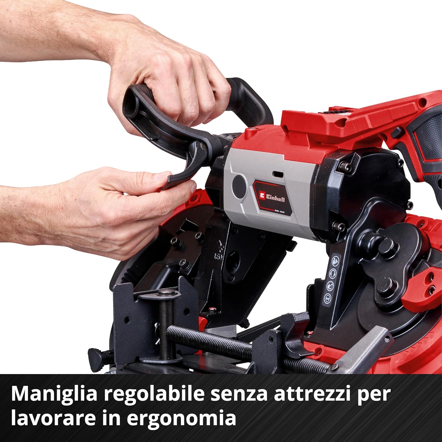 Einhell Sega a Nastro per Metallo a Batteria TE-MB 18/127 U Li-Solo - immagine 7