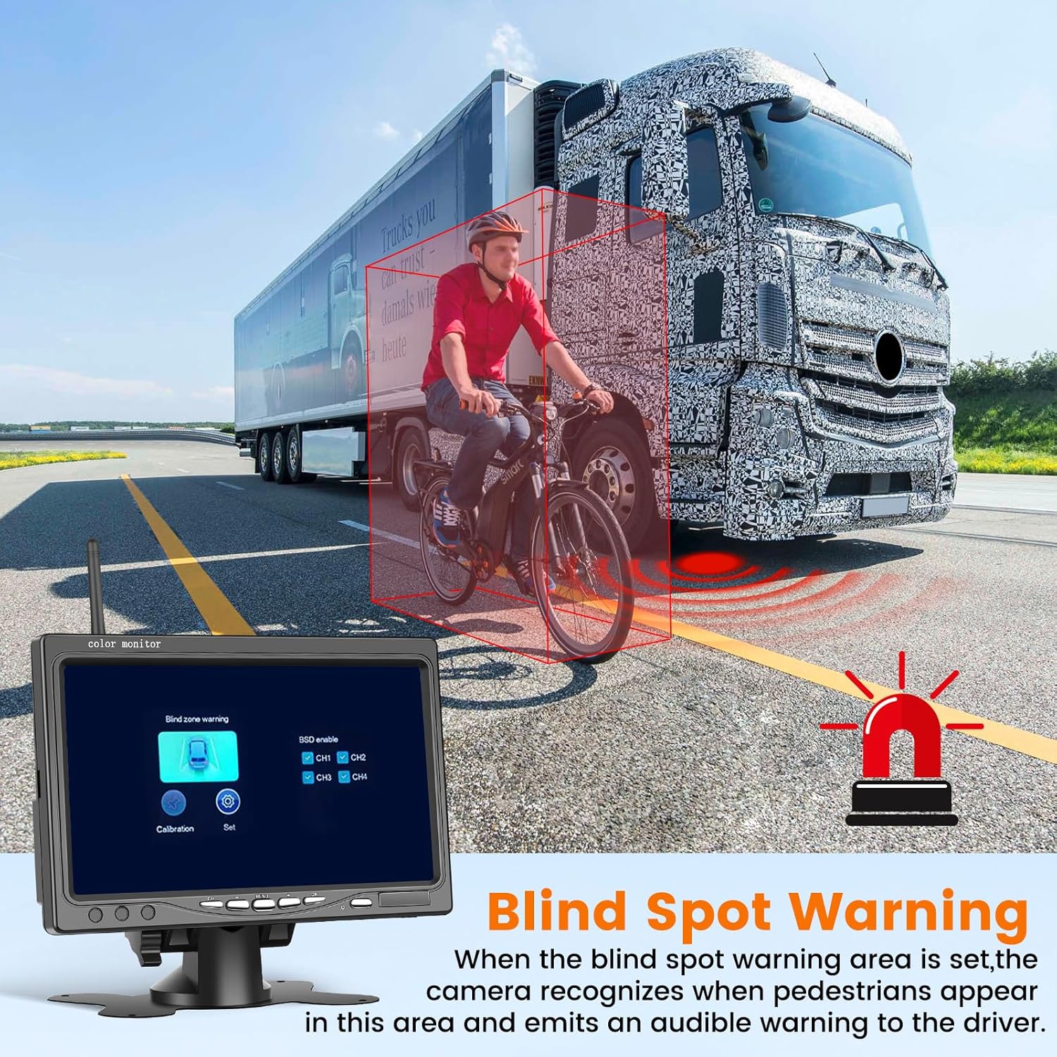 Wireless Retrocamera per Auto con Monitor LCD 7 Pollici - immagine 2