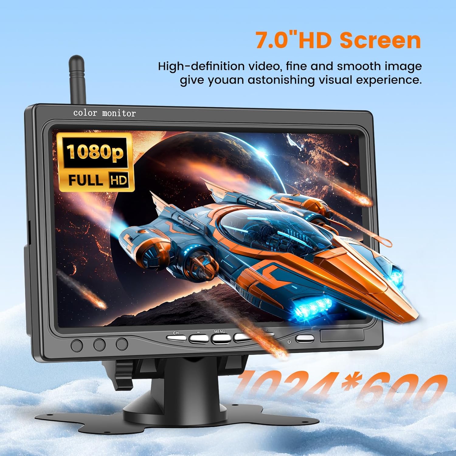 Wireless Retrocamera per Auto con Monitor LCD 7 Pollici - immagine 3