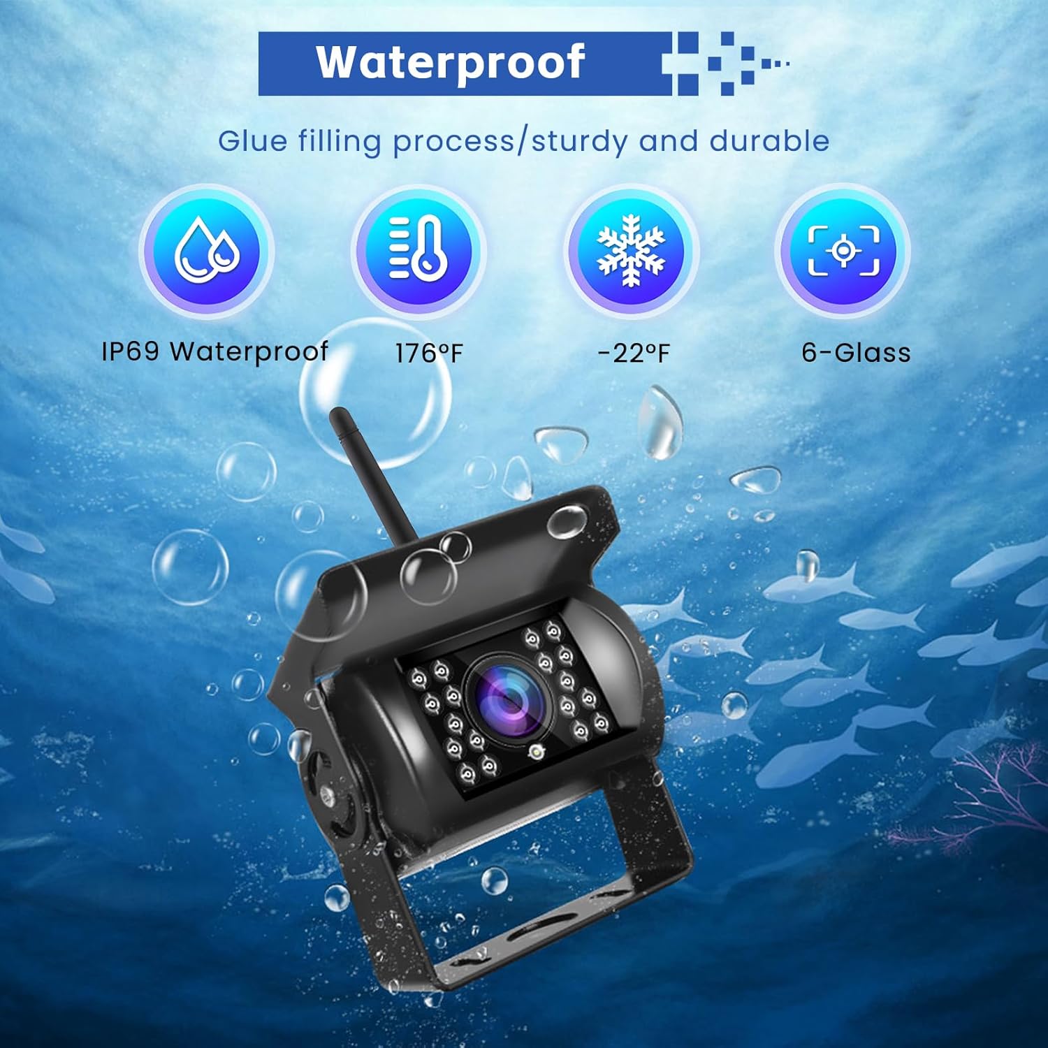 Wireless Retrocamera per Auto con Monitor LCD 7 Pollici - immagine 4