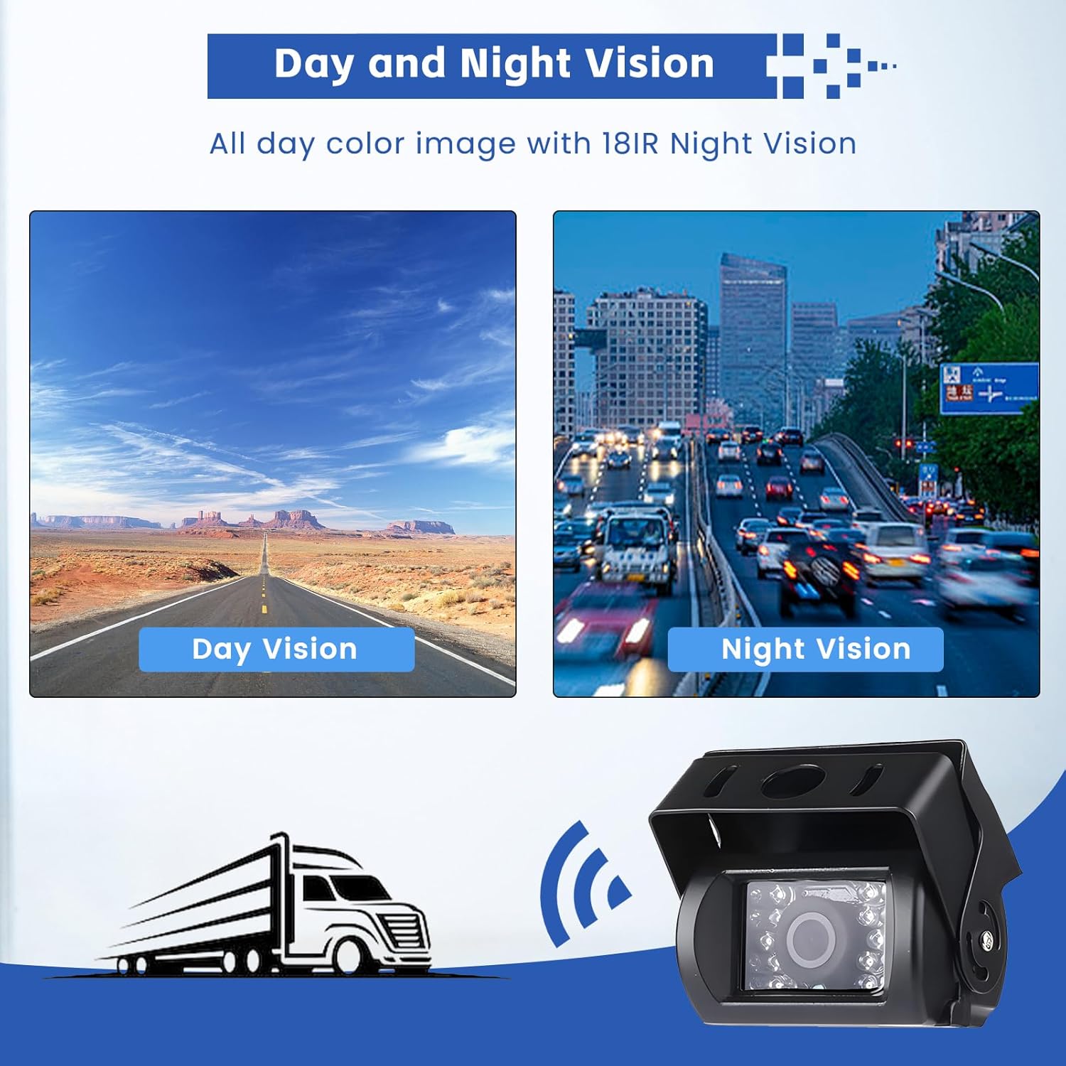 Wireless Retrocamera per Auto con Monitor LCD 7 Pollici - immagine 5