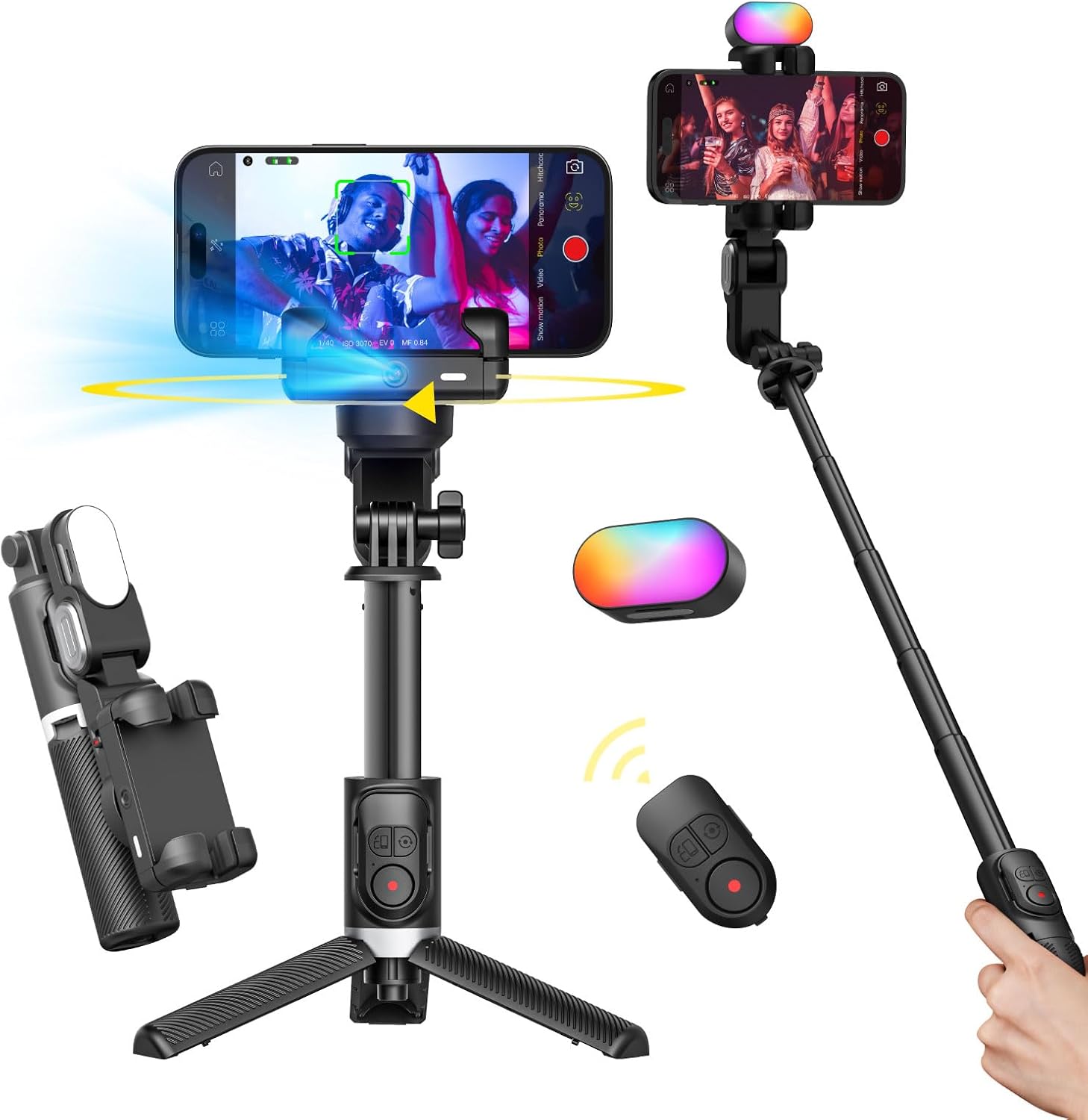 Aochuan Stabilizzatore Cardanico Smartphone 4 in 1 - immagine 1