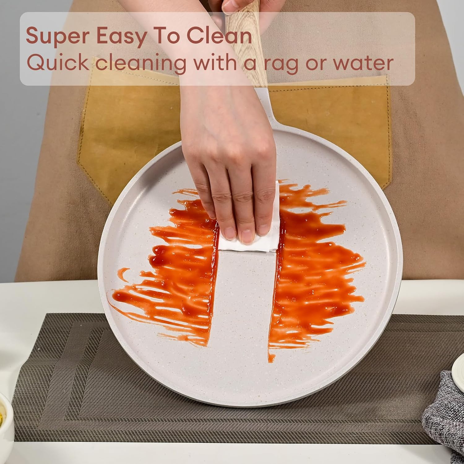 Jeetee Padella Pancake 24 cm, Beige - immagine 2