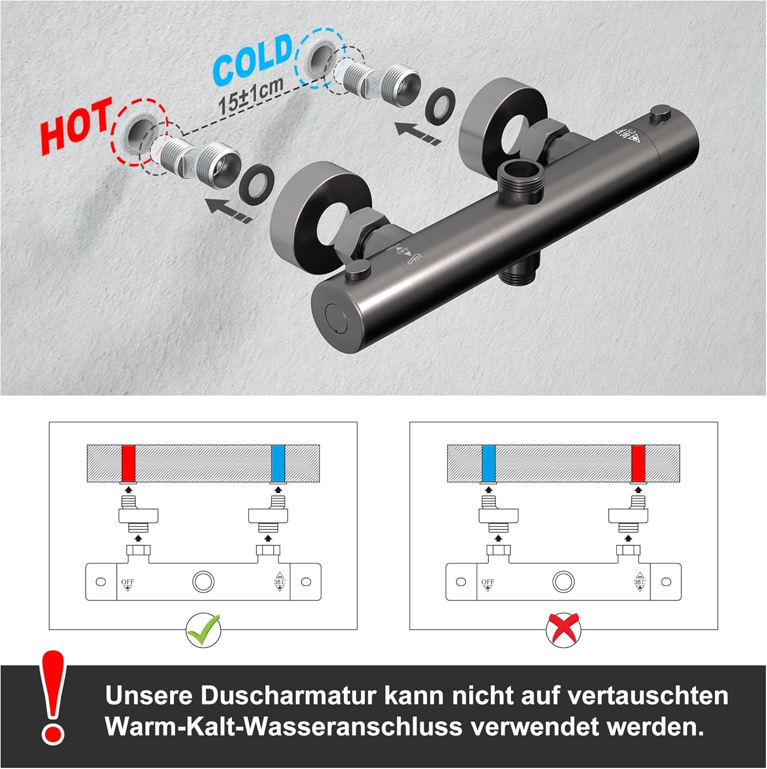 Görbach Colonna Doccia con Miscelatore Termostatico - immagine 6