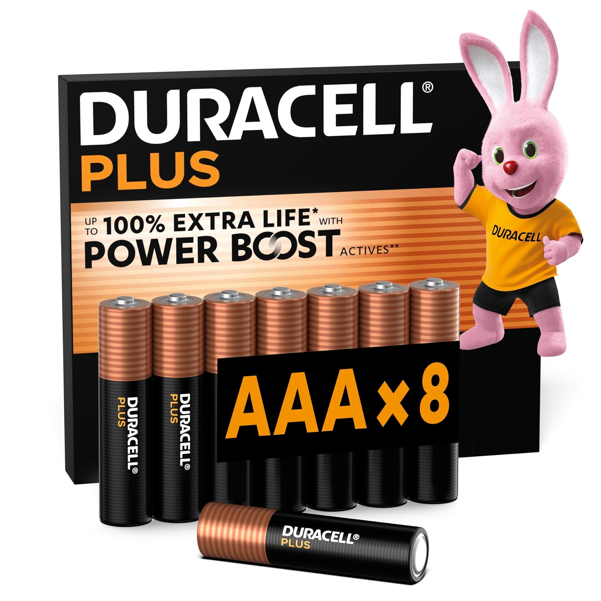 Duracell Batterie Plus AAA (Confezione da 8)