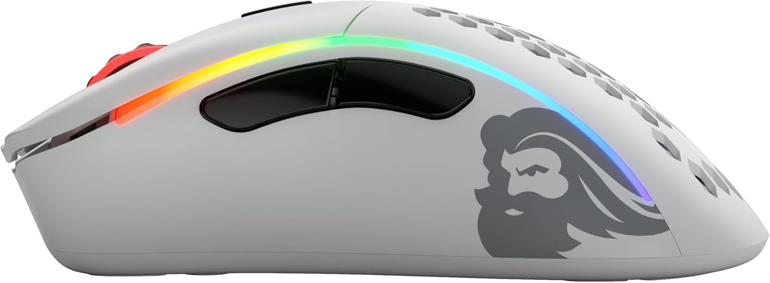 Glorious Gaming Model D- Wireless - Mouse Gaming 67g, Bianco - immagine 4