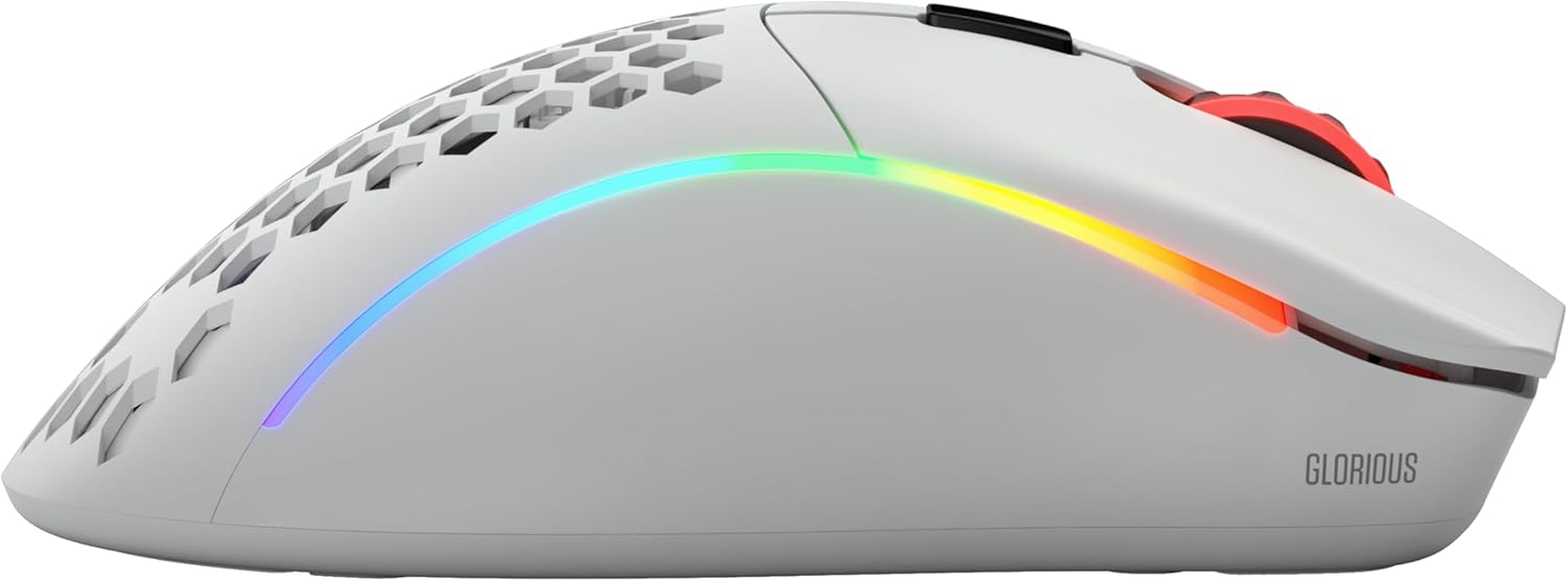 Glorious Gaming Model D- Wireless - Mouse Gaming 67g, Bianco - immagine 5