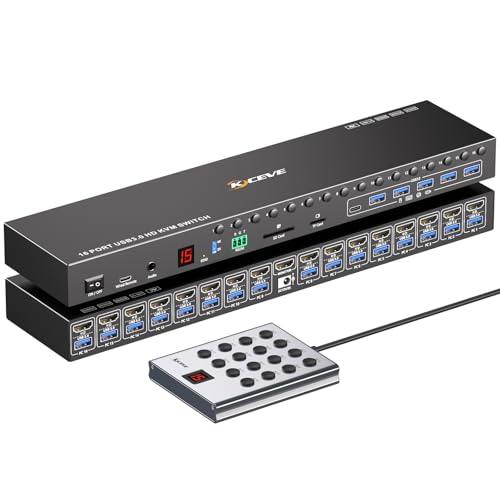 Switch KVM 16 Porte HDMI 4K@60Hz Rack Mount USB 3.0