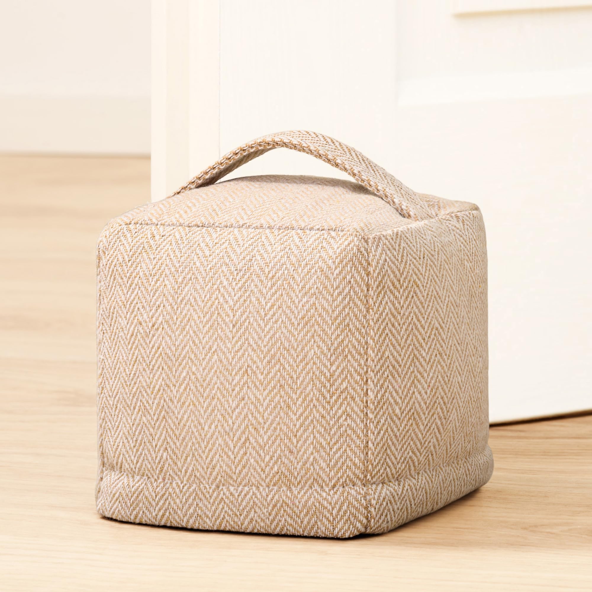 Praknu Fermaporta da Pavimento in Stoffa 1Kg, Beige