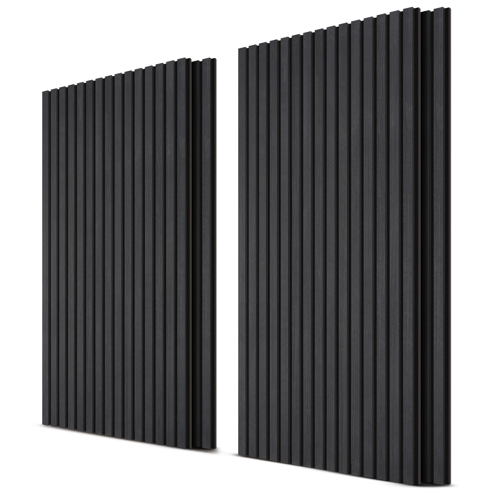 JAMELO Pannelli Acustici Impiallacciati Legno Rovere Nero