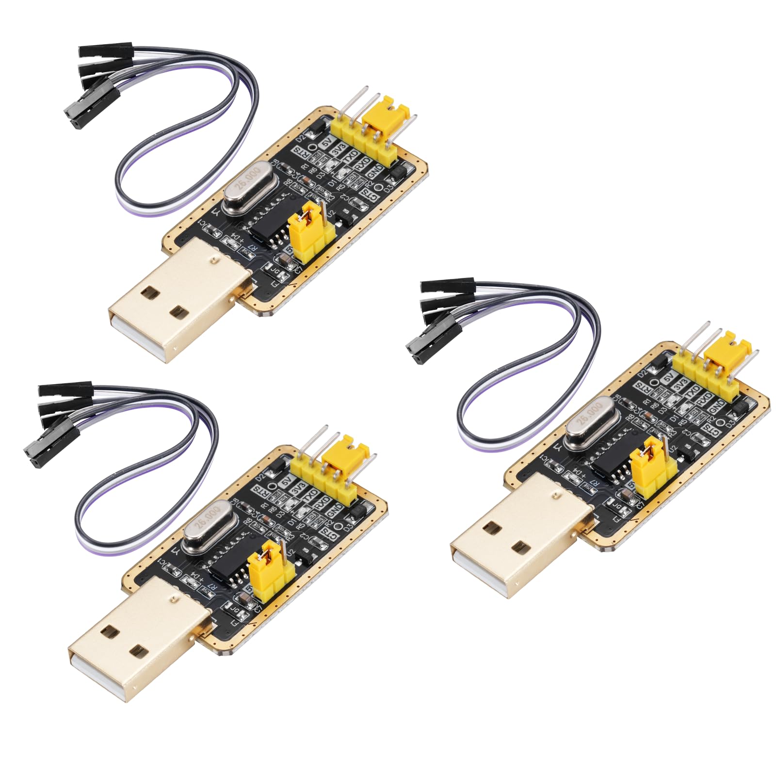 3 Adattatori USB UART-TTL CH340G con Convertitore