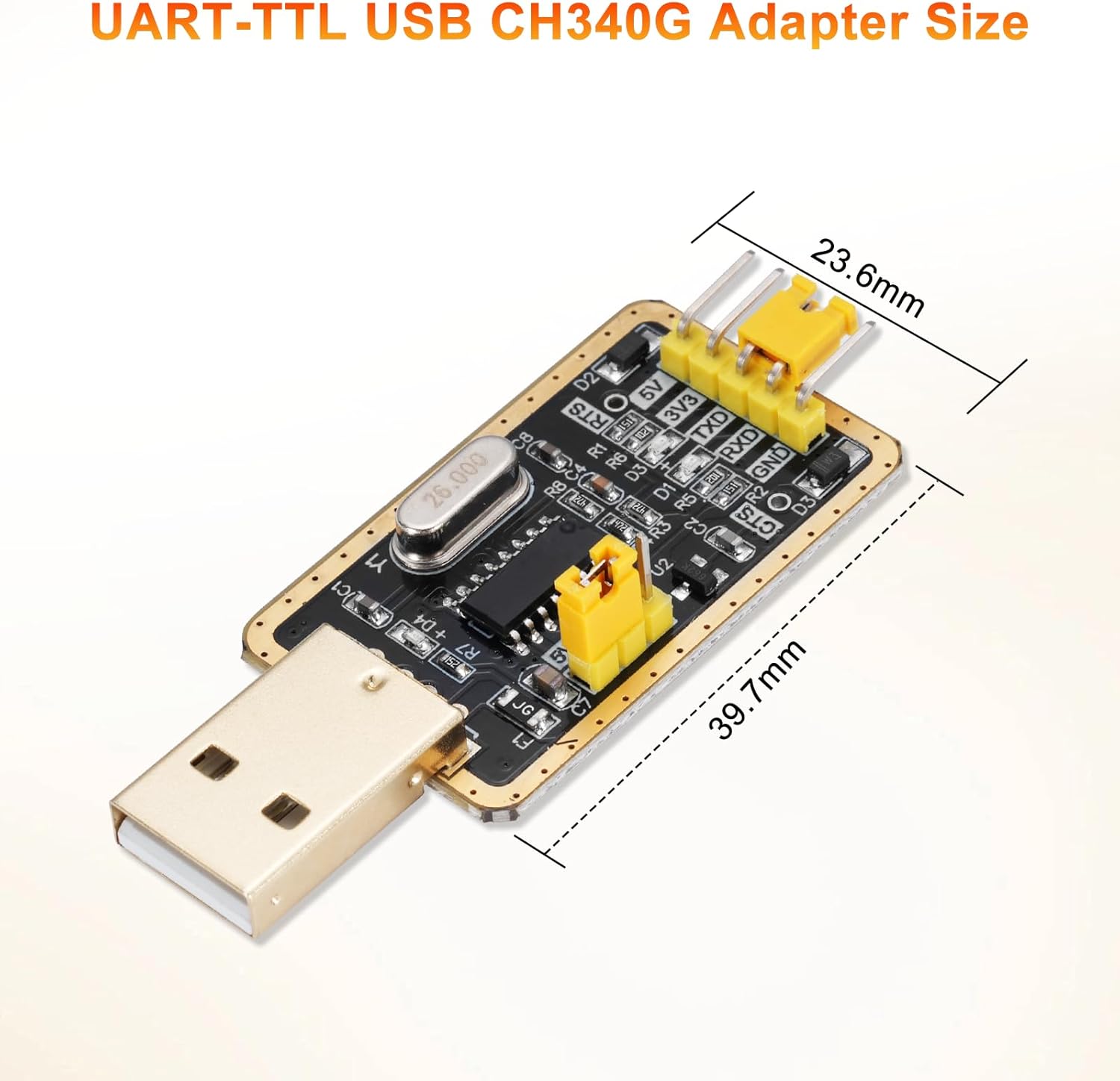 3 Adattatori USB UART-TTL CH340G con Convertitore - immagine 2