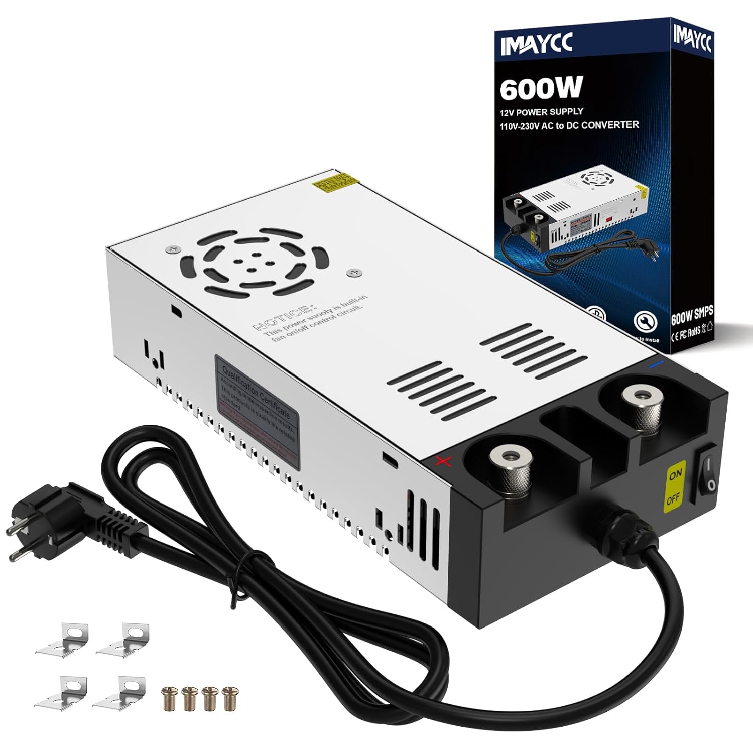 Imaycc Alimentatore Switching 12V 50A 600W - immagine 1