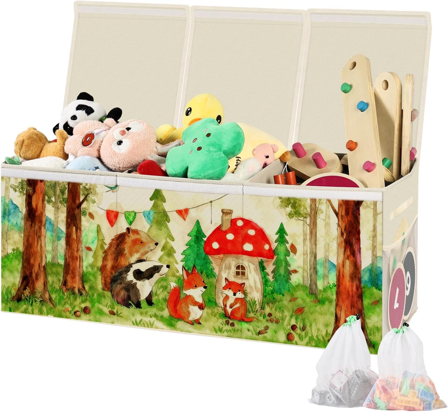 Scatola di Giocattoli Large con Coperchio Ribalta 130L - immagine 1