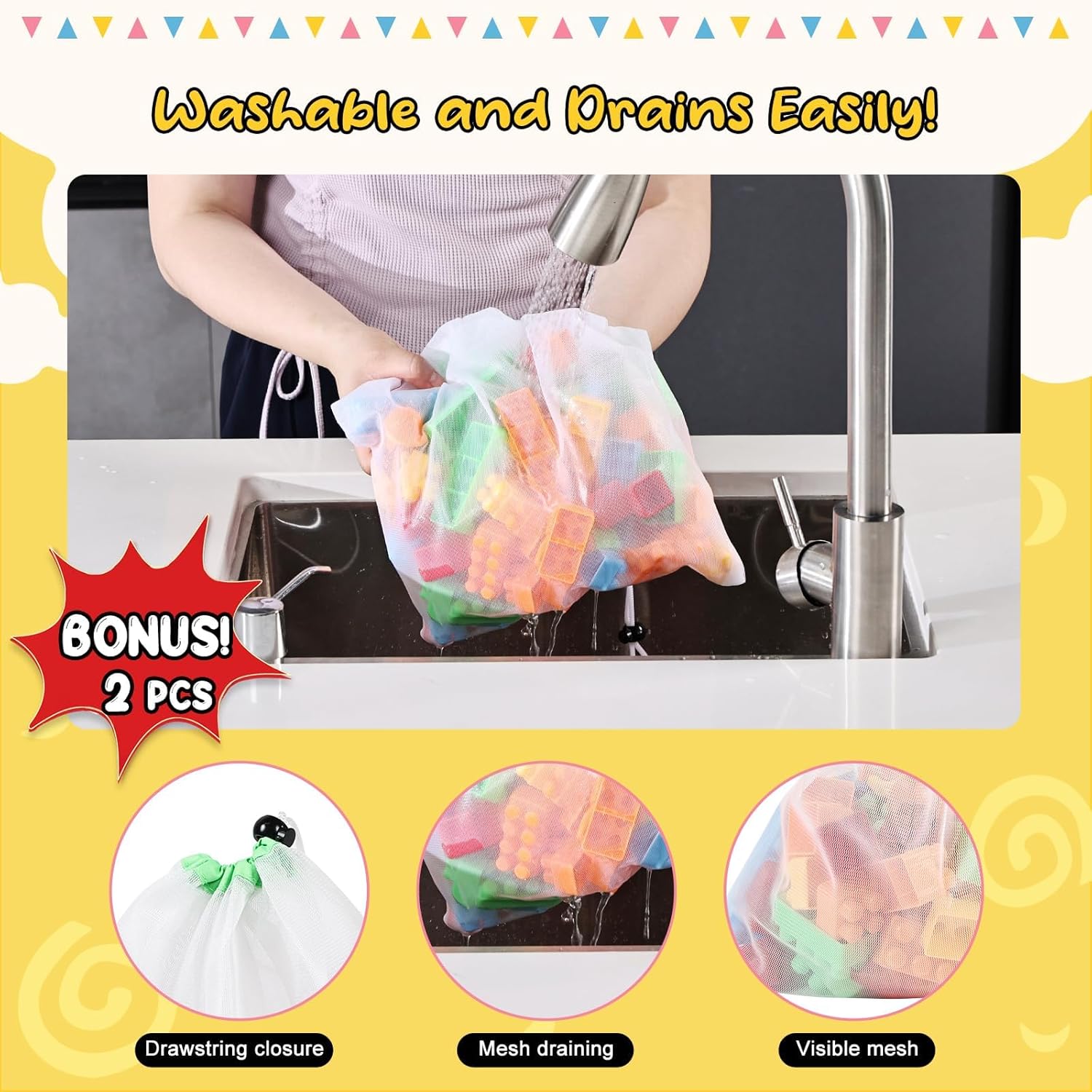 Scatola di Giocattoli Large con Coperchio Ribalta 130L - immagine 7