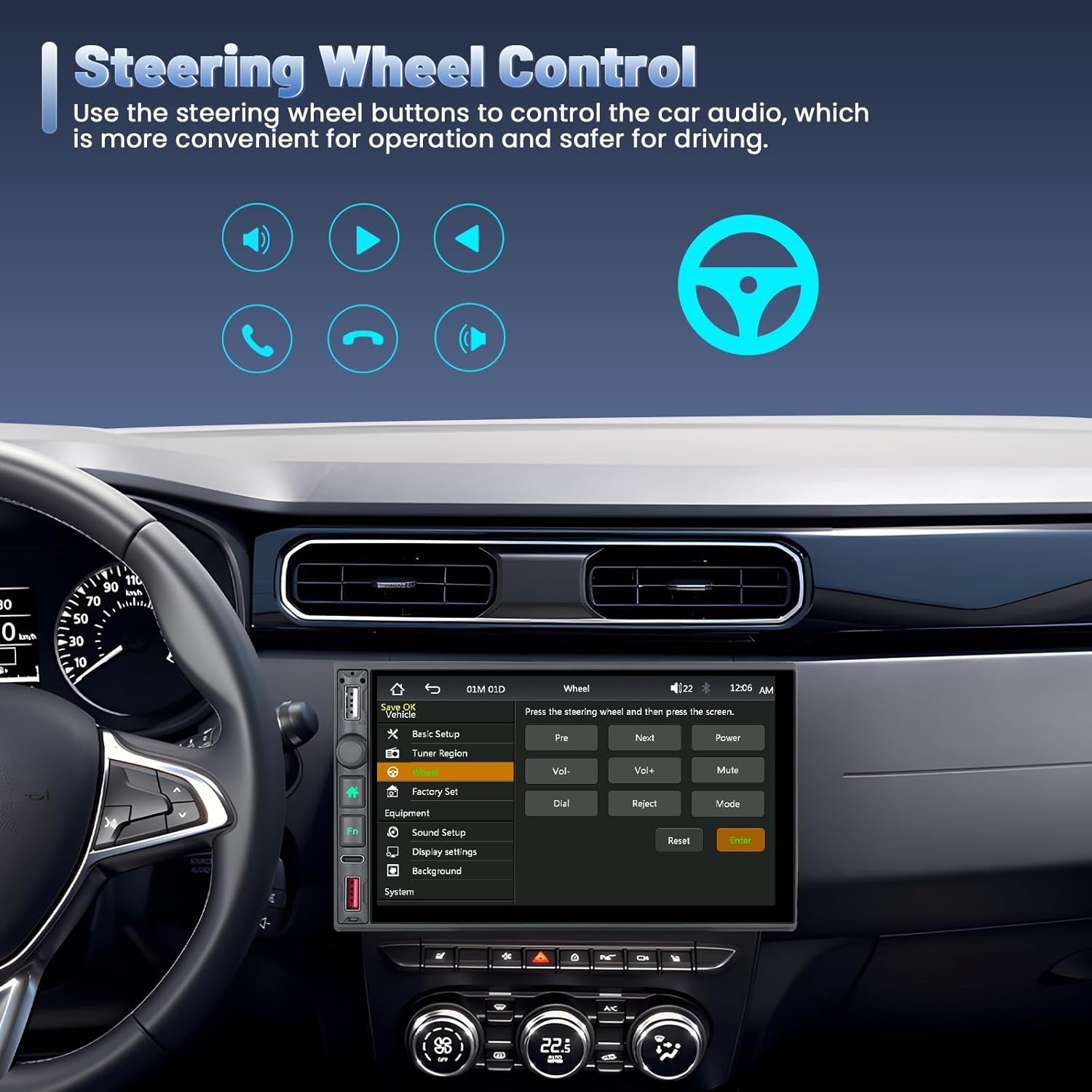 Autoradio Bluetooth 2 Din 7 Pollici Touchscreen con Telecamera - immagine 6