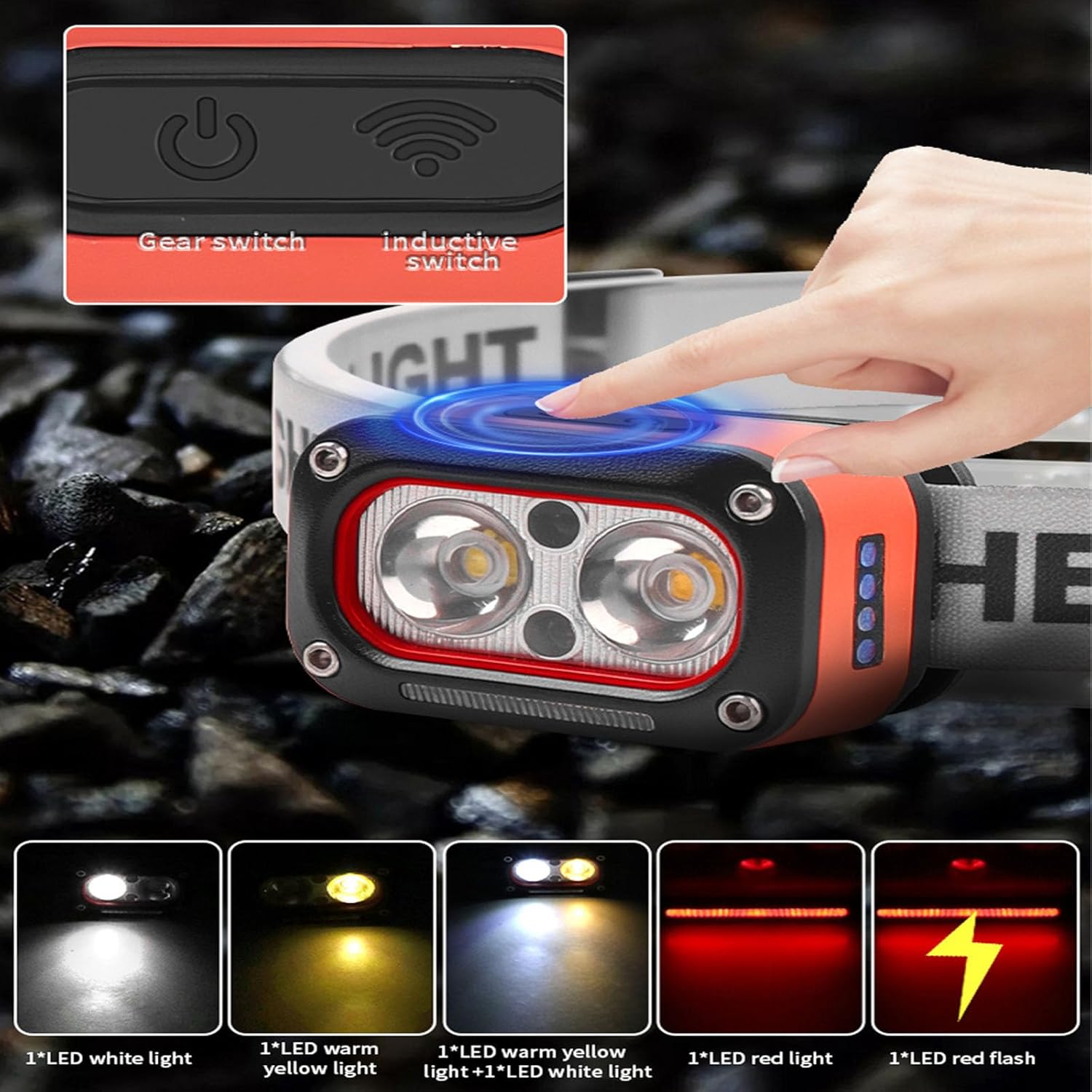 Chasinglee Torcia Frontale LED 3000 Lumen (2 Pezzi) - immagine 4