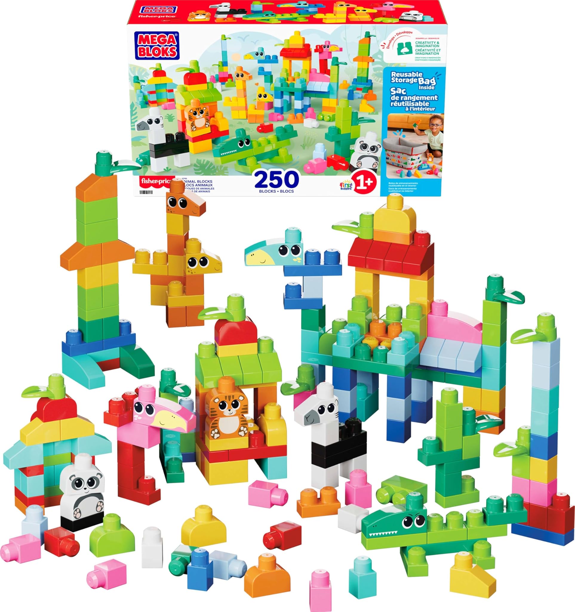 Mega Bloks - Blocchi degli Animali 250 pezzi