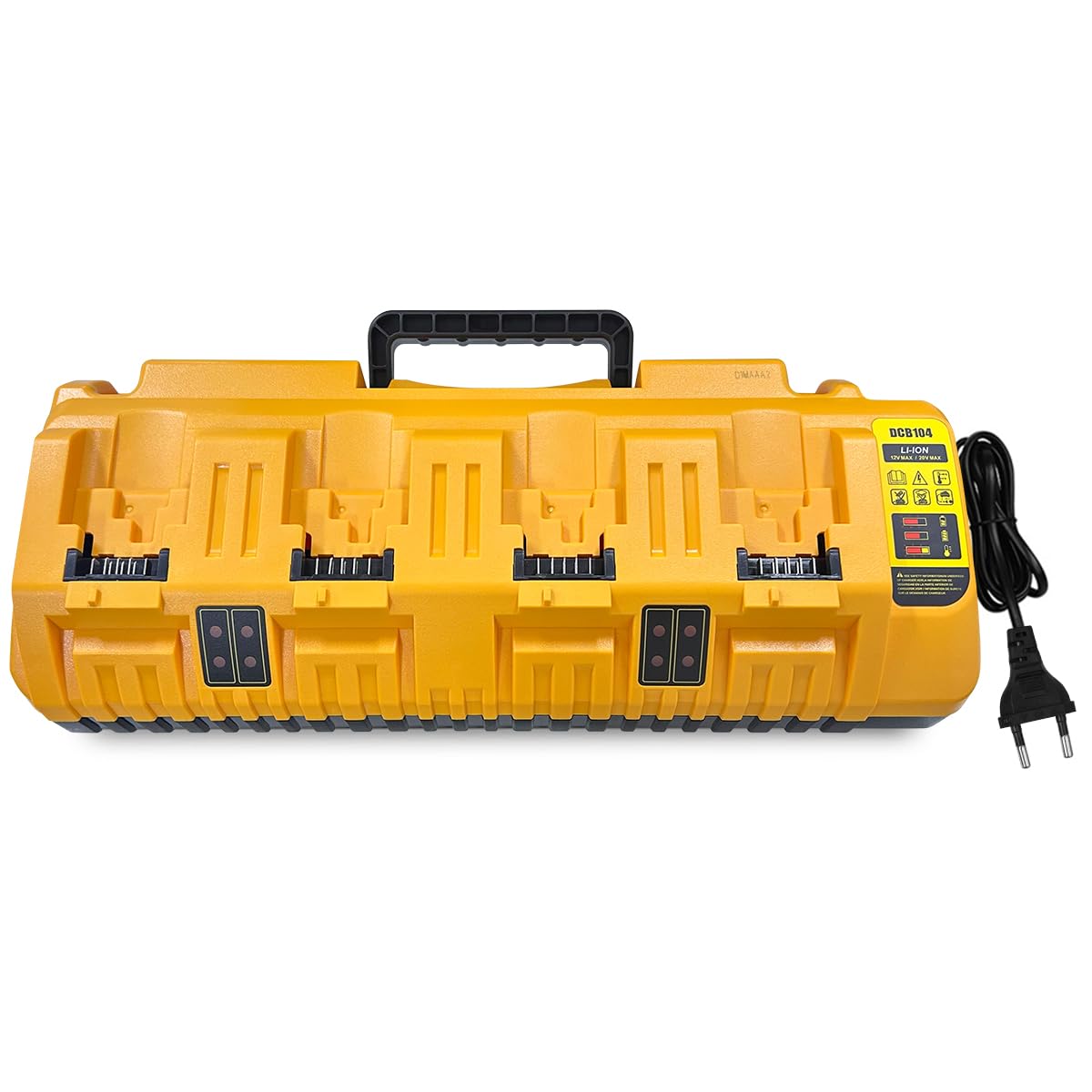 Caricabatterie 4 Porte Compatibile Dewalt 12V-20V MAX