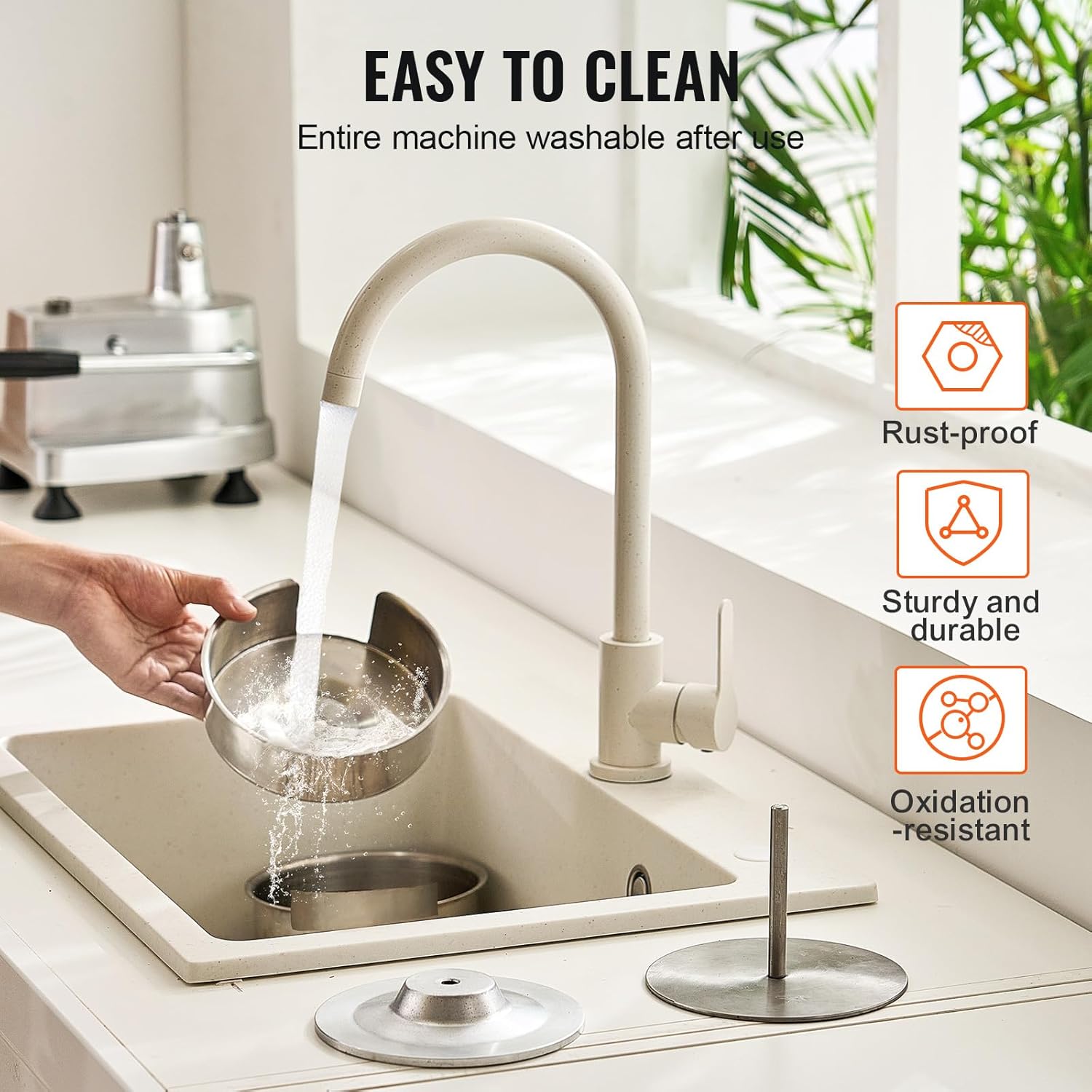 VEVOR Macchina per Hamburger Commerciale con 3 Stampi - immagine 6