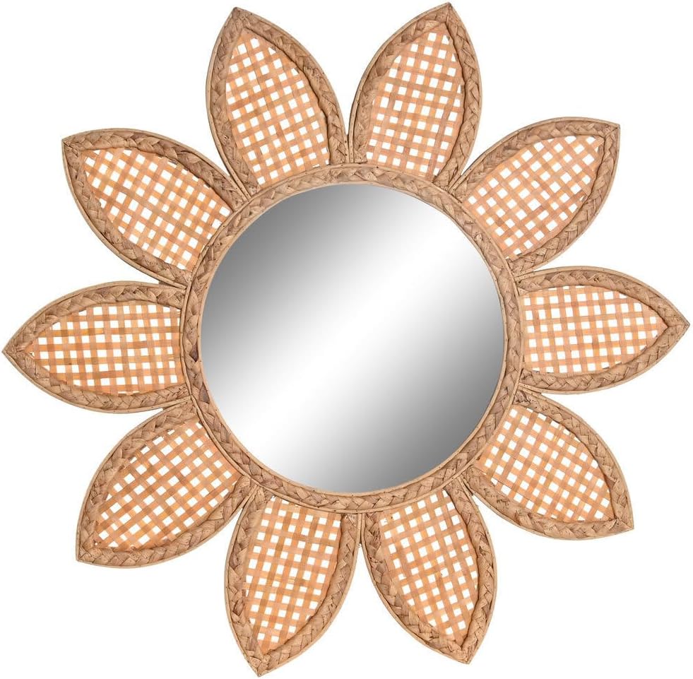 ESPEJO BAMBU ESPEJO 60X2X60 SOL NATURAL MARRON