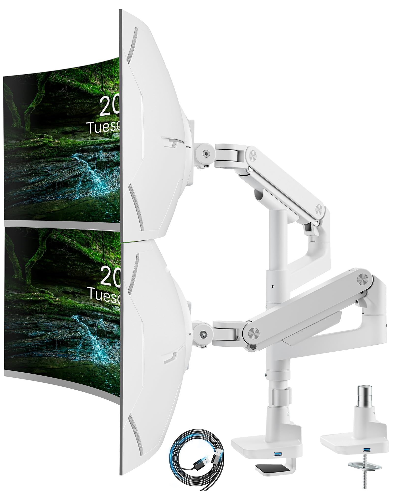 Ares Wing Braccio Monitor Doppio 17-49 pollici