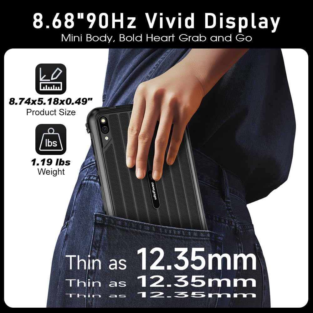 Ulefone Rugking Pad Pro 4G - Tablet Robusto 8.0" Nero - immagine 4