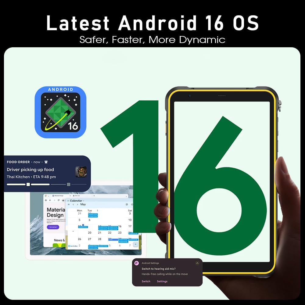 Ulefone Rugking Pad Pro 4G - Tablet Robusto 8.0" Nero - immagine 7