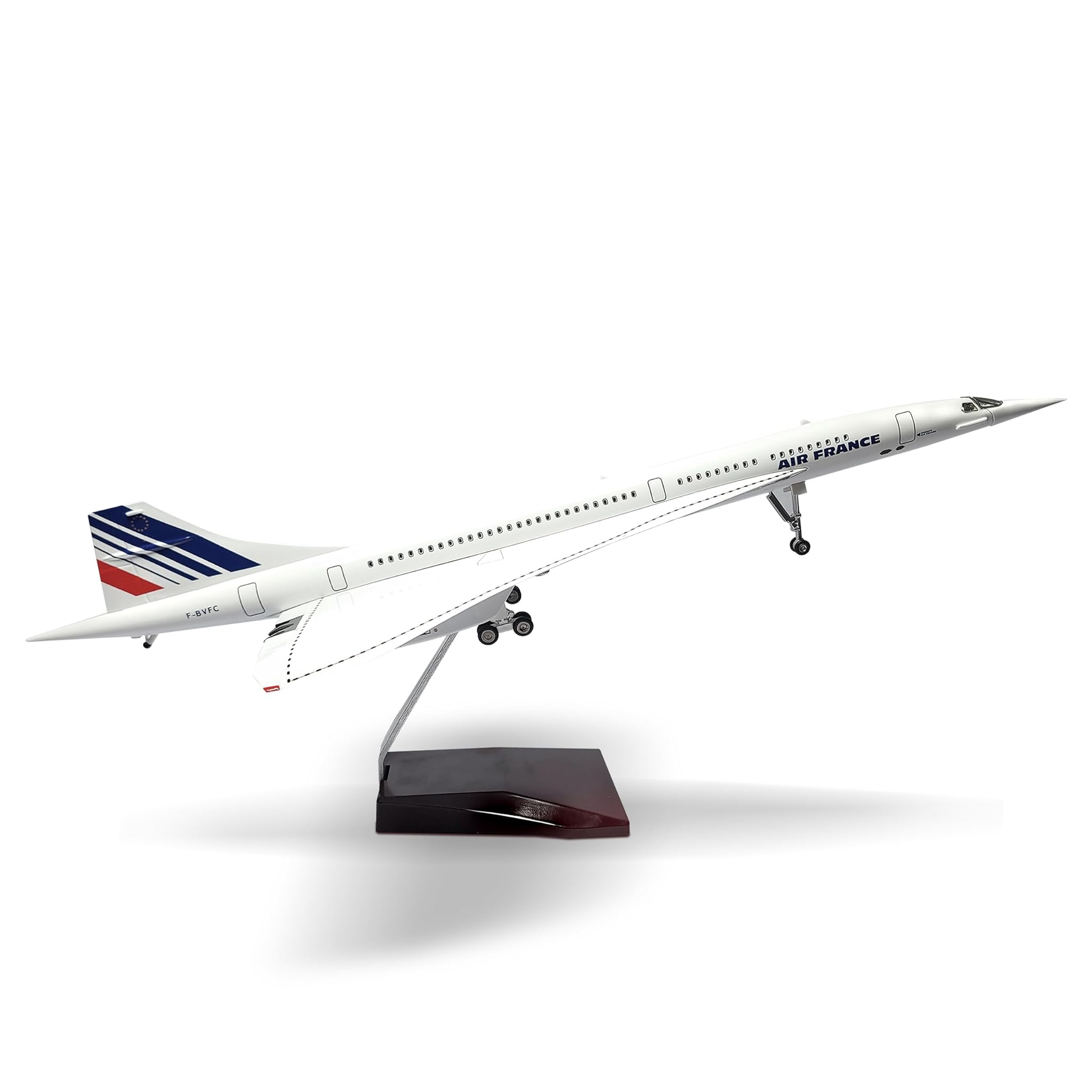 SEBUNAS Concorde Modello Aereo Metallo Diecast 1/125