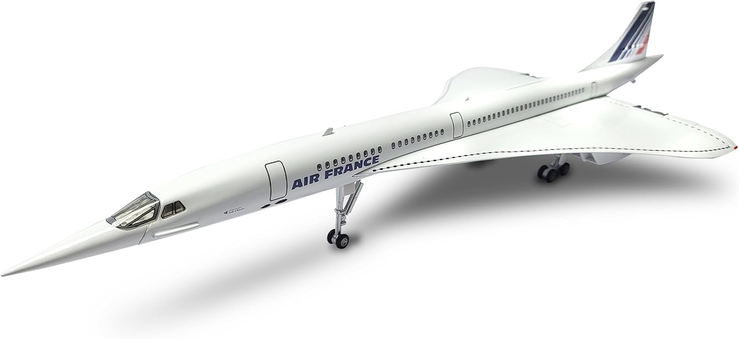 SEBUNAS Concorde Modello Aereo Metallo Diecast 1/125 - immagine 3