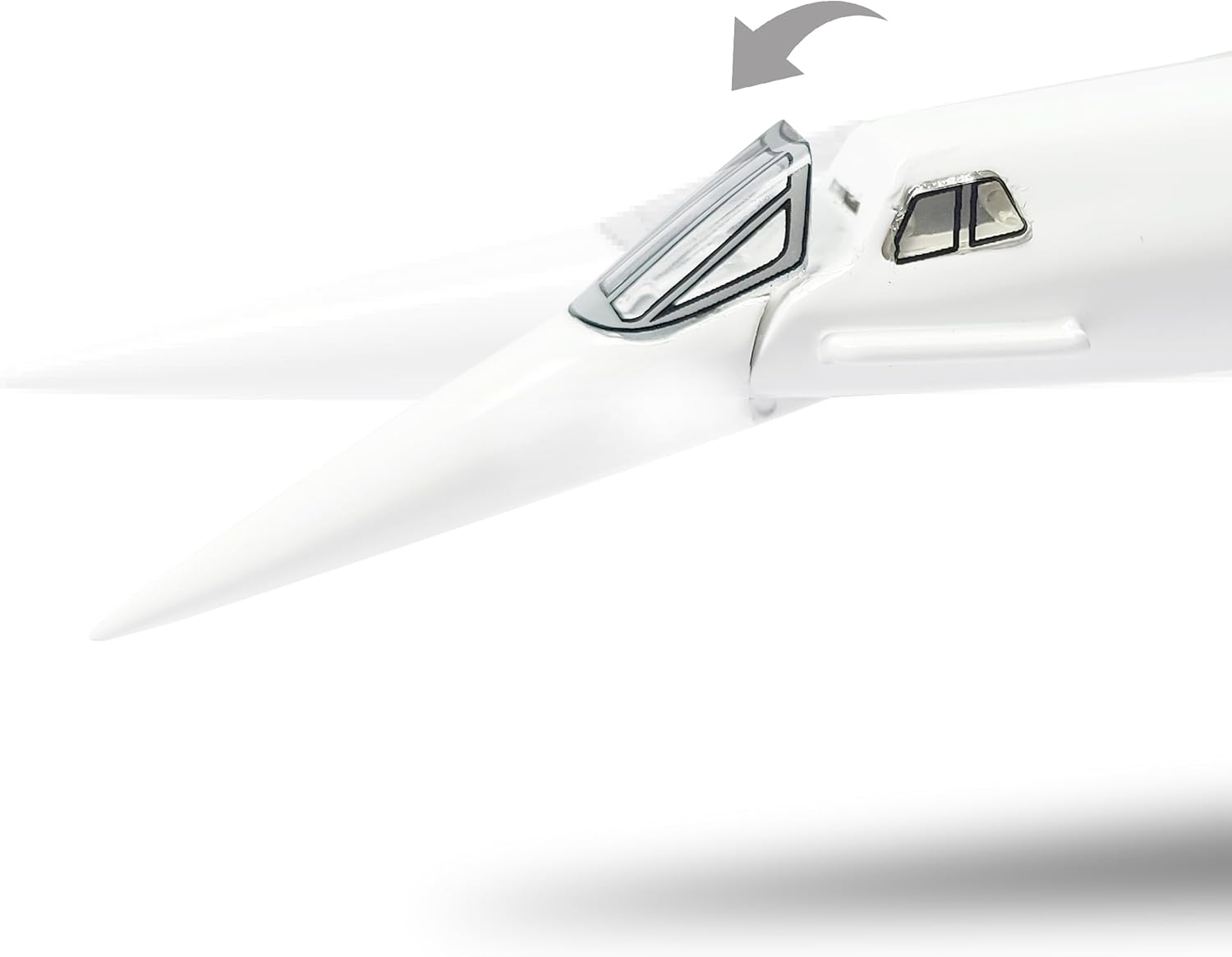 SEBUNAS Concorde Modello Aereo Metallo Diecast 1/125 - immagine 4