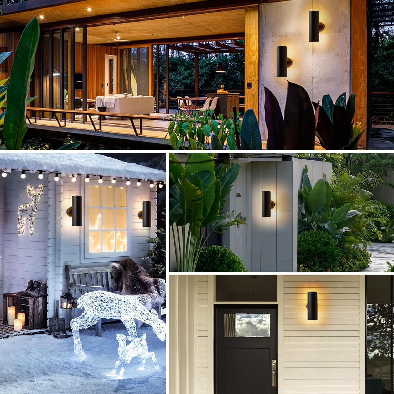 Celavy Lampada da Esterno Nera Rotonda IP54 - immagine 7