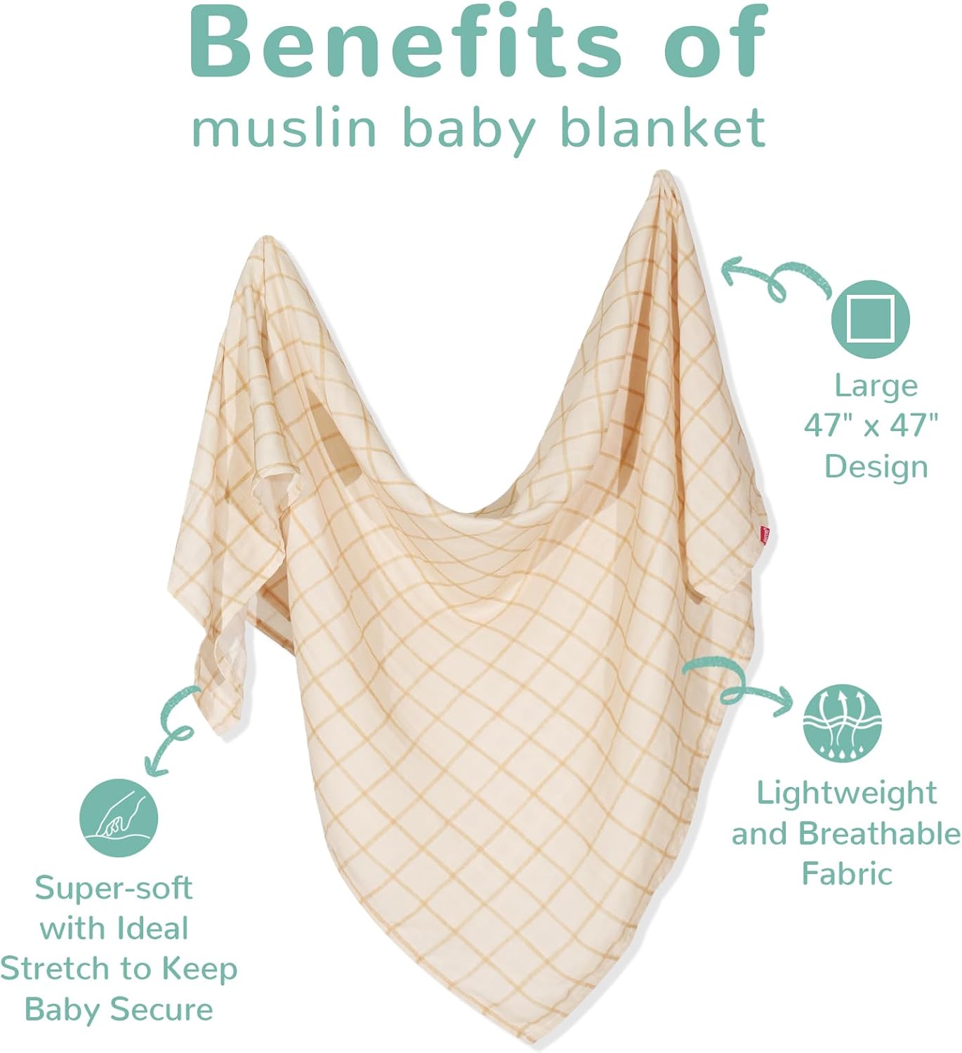 HECCEI Coperte in mussola, gioco di bolle - immagine 3