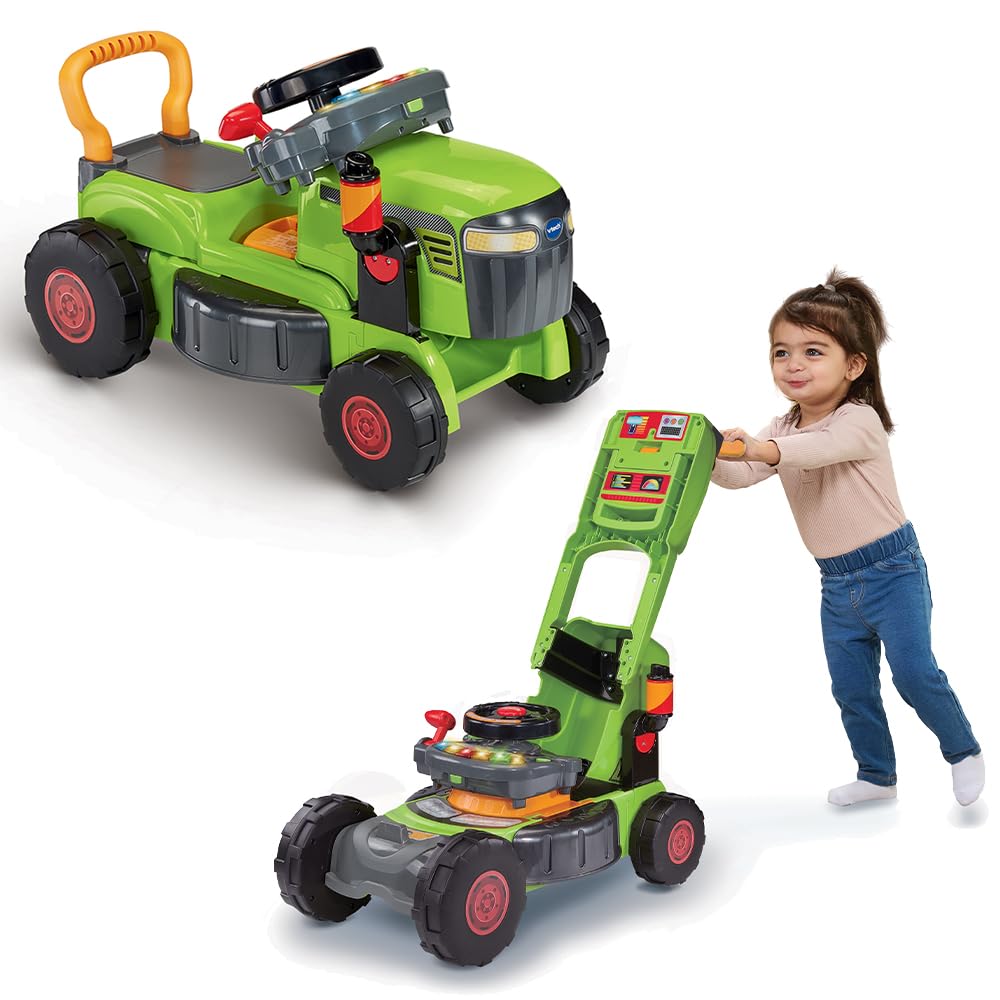 Vtech Baby Convertible 3 in 1 - Trattore e Tosaerba Verde
