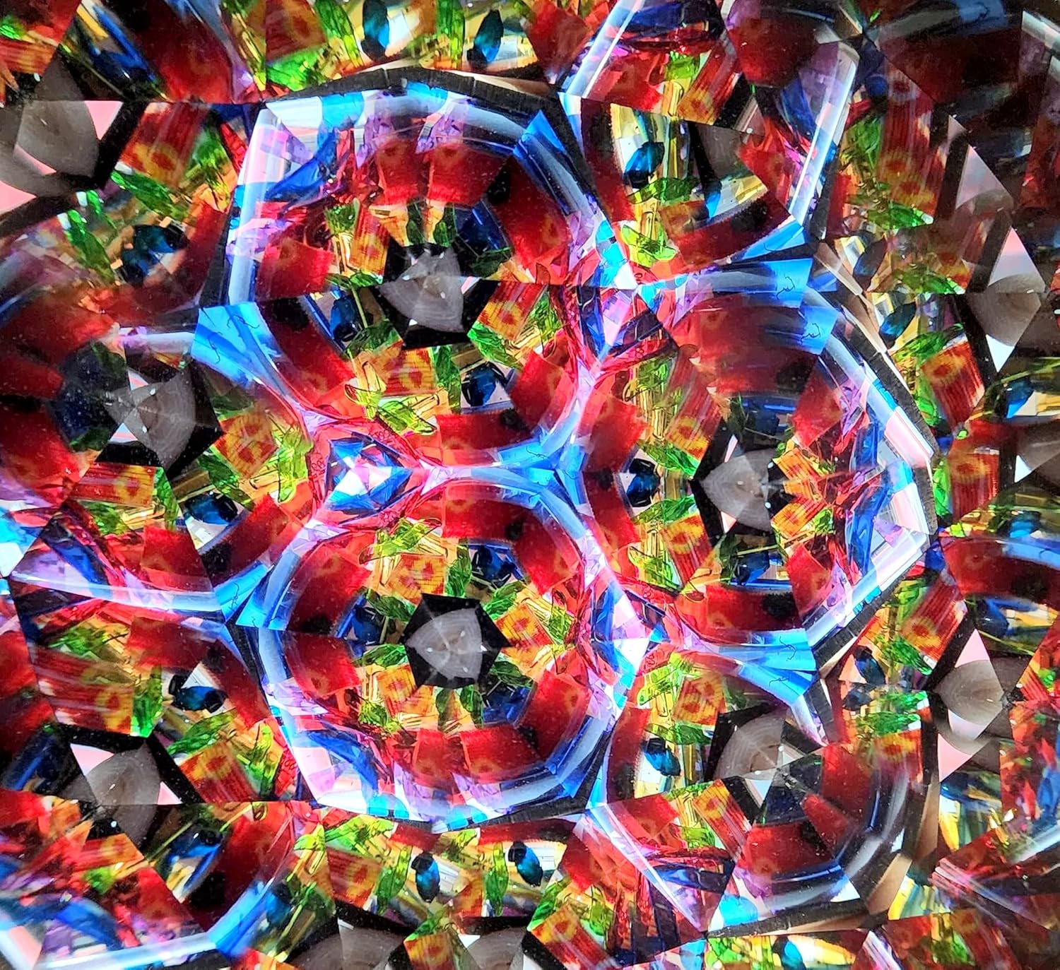 Caleidoscopio in Ottone con Glitter e Supporto - immagine 4