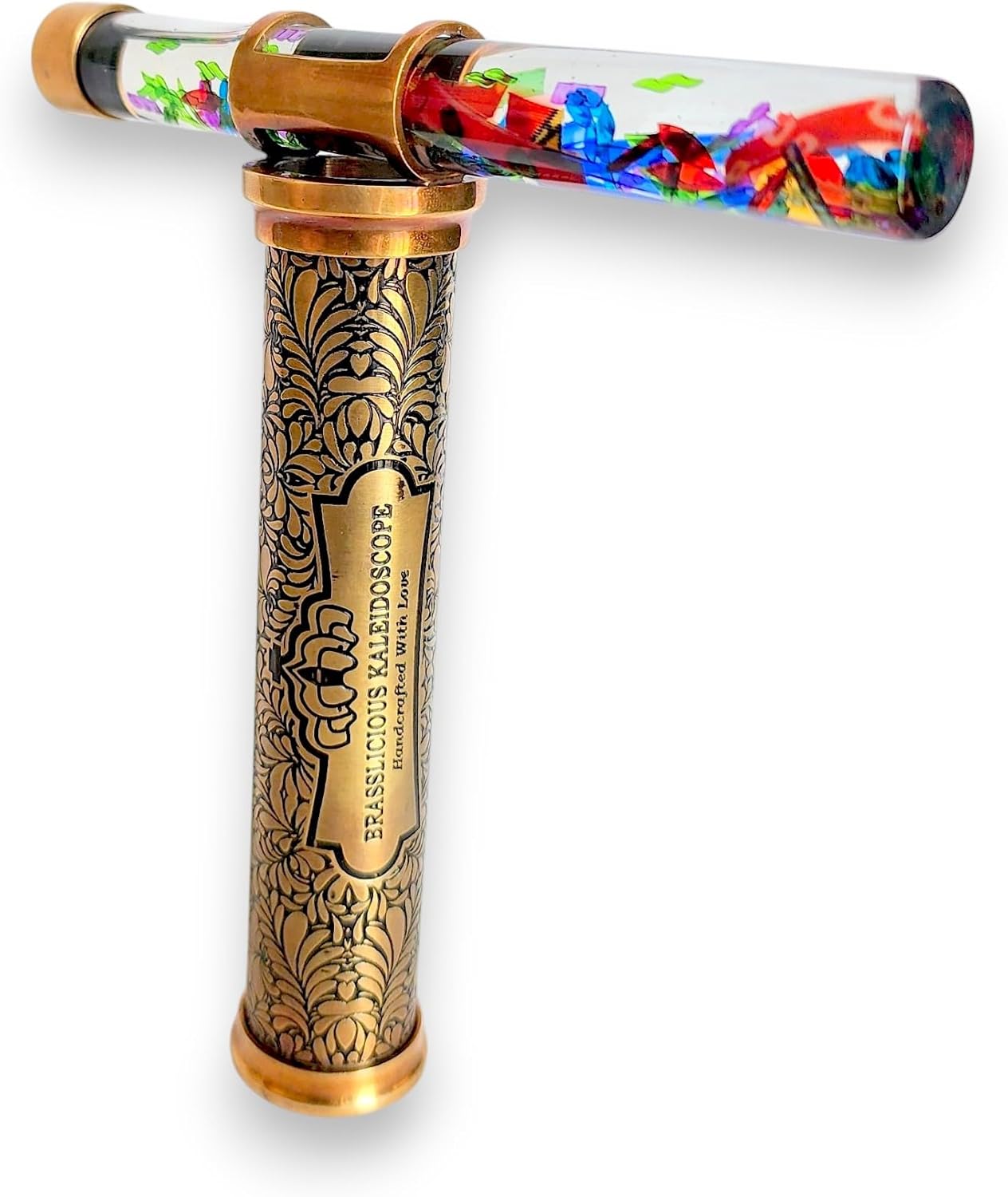 Caleidoscopio in Ottone con Glitter e Supporto - immagine 5