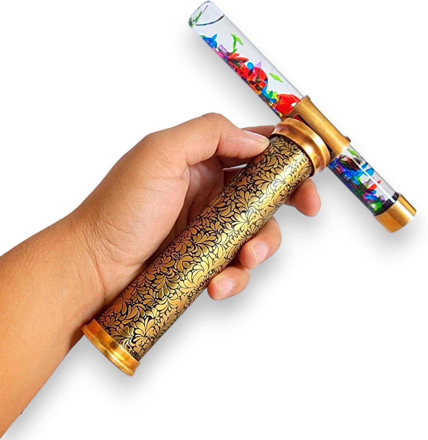 Caleidoscopio in Ottone con Glitter e Supporto - immagine 8