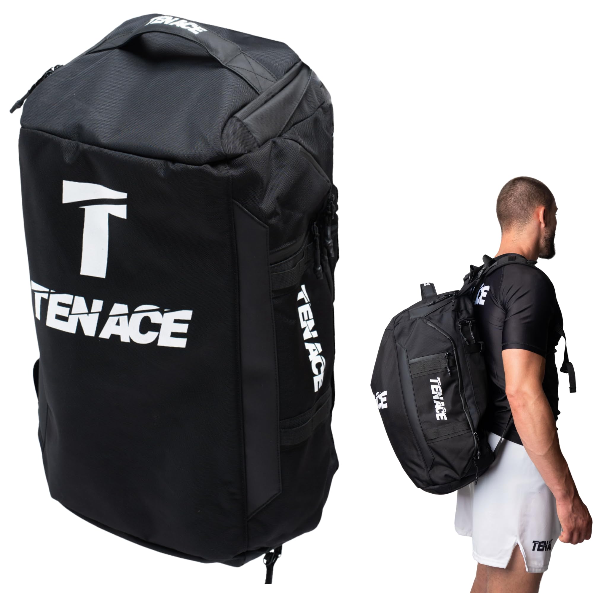 Tenace Jiu Jitsu, MMA - Zaino grande con scarpiera per arti marziali