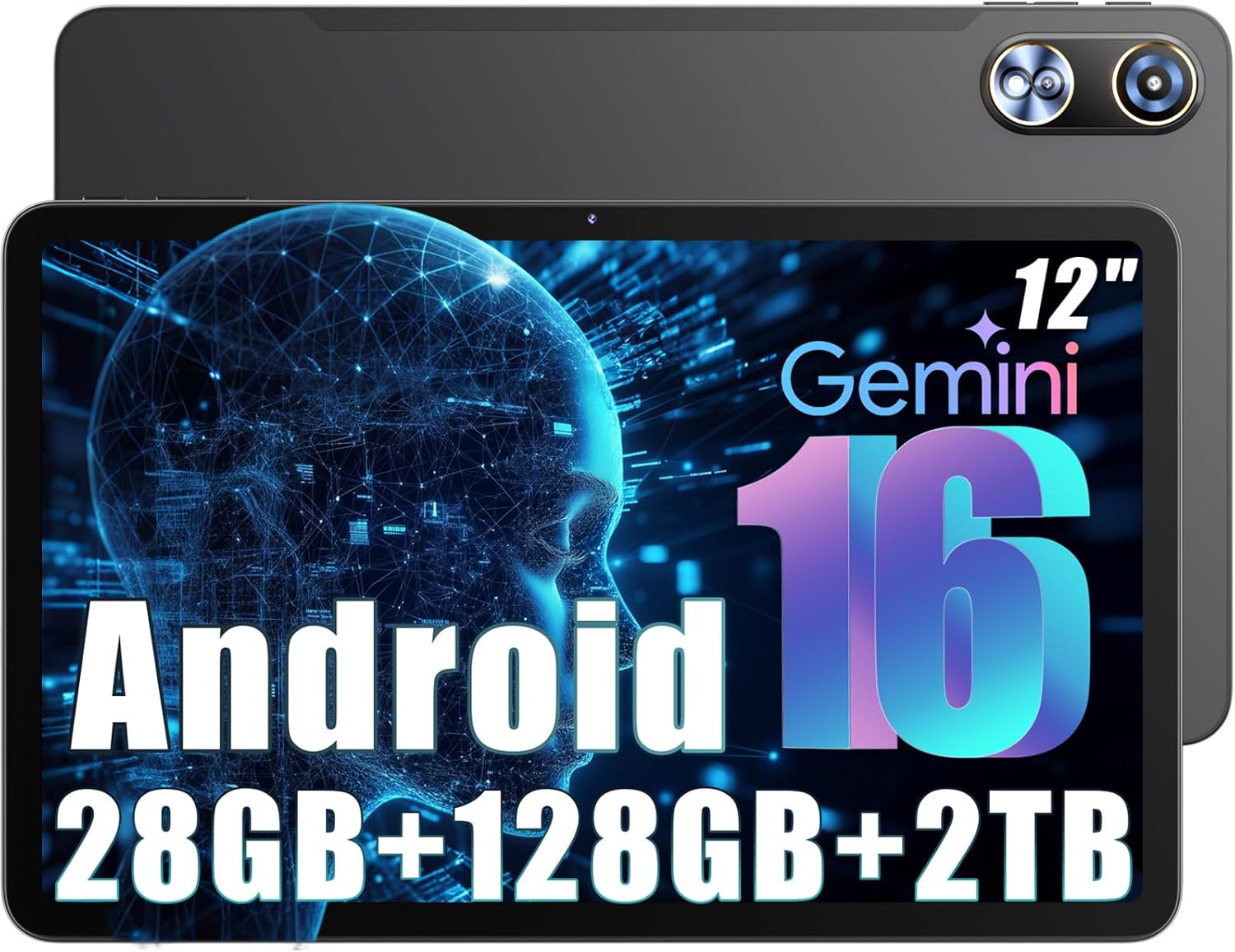 Raemond Android 16 Tablet 12 Pollici 2K 2026 - immagine 1