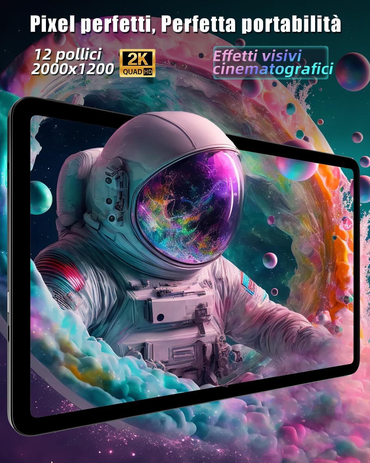 Raemond Android 16 Tablet 12 Pollici 2K 2026 - immagine 2