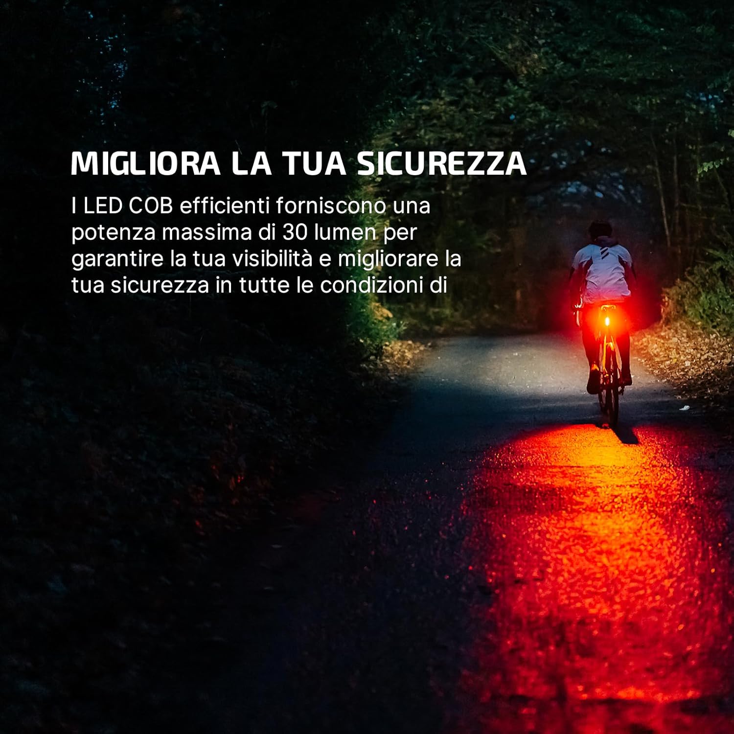 Olight SEEMEE 30C Luce Posteriore Bici LED 30 Lumen - immagine 2