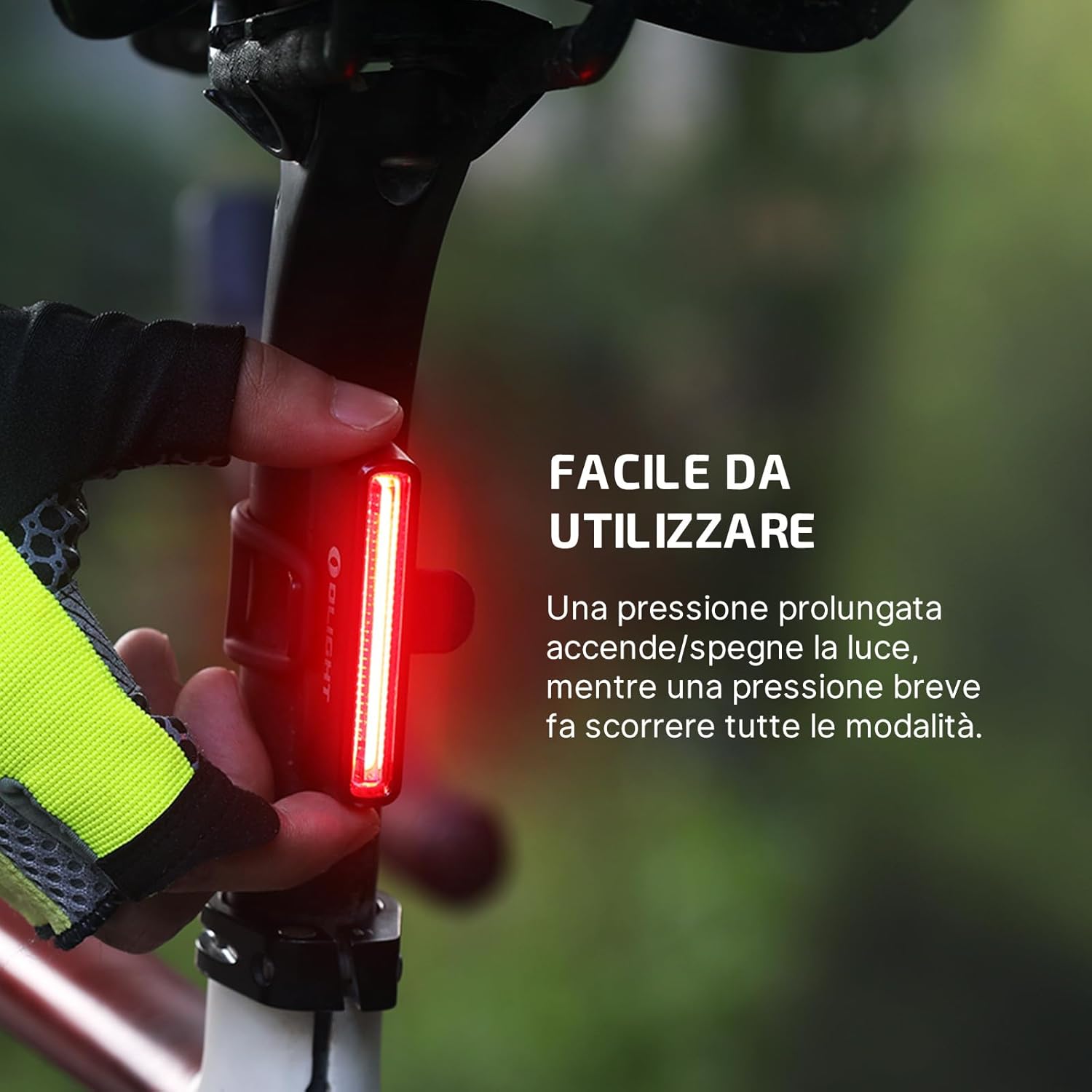 Olight SEEMEE 30C Luce Posteriore Bici LED 30 Lumen - immagine 5