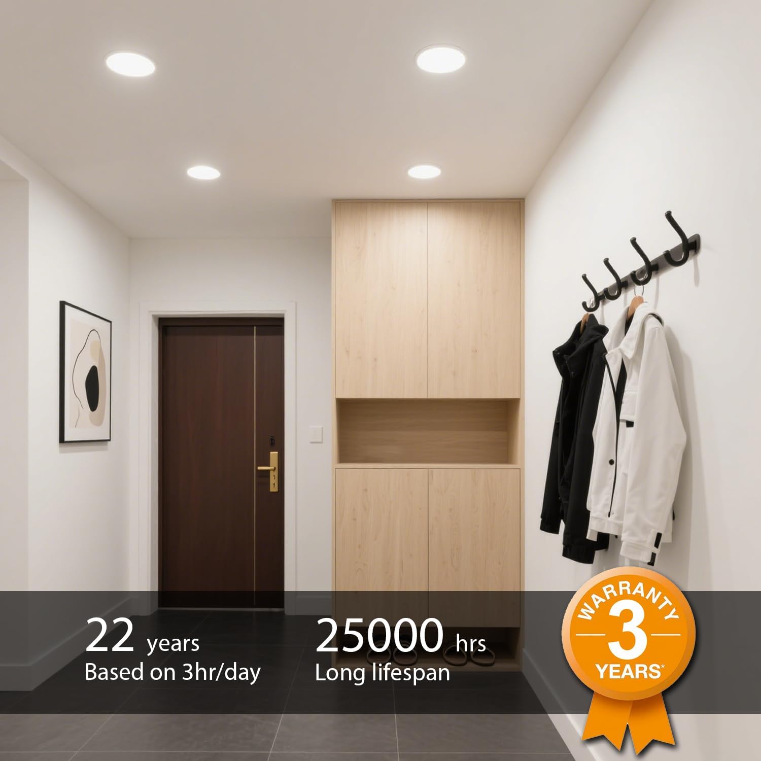 Lvwit Faretti LED da Incasso 12W 4000K, Set di 6 - immagine 6