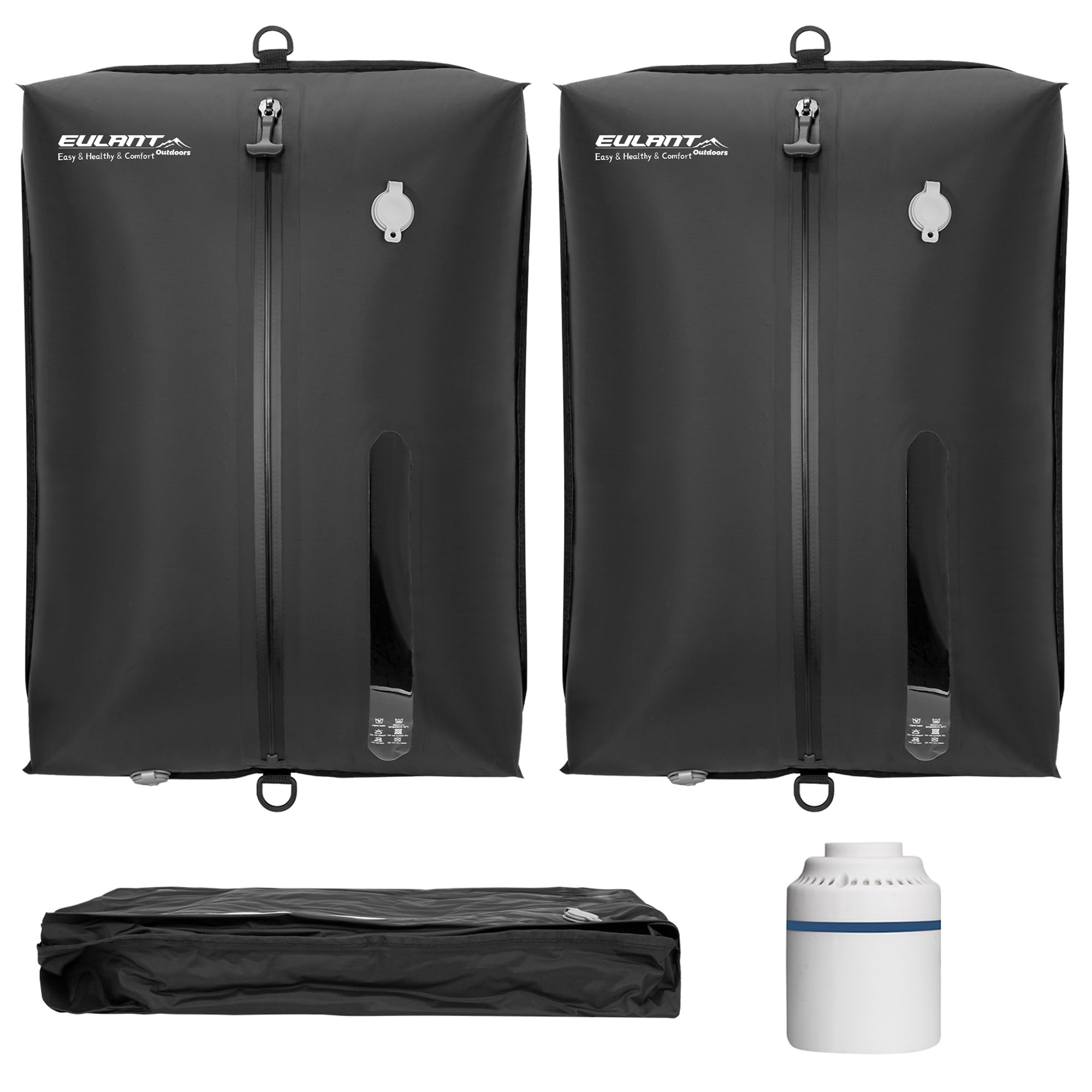 Eulant Pack 2 Sacchetti Sottovuoto Viaggio Riutilizzabili