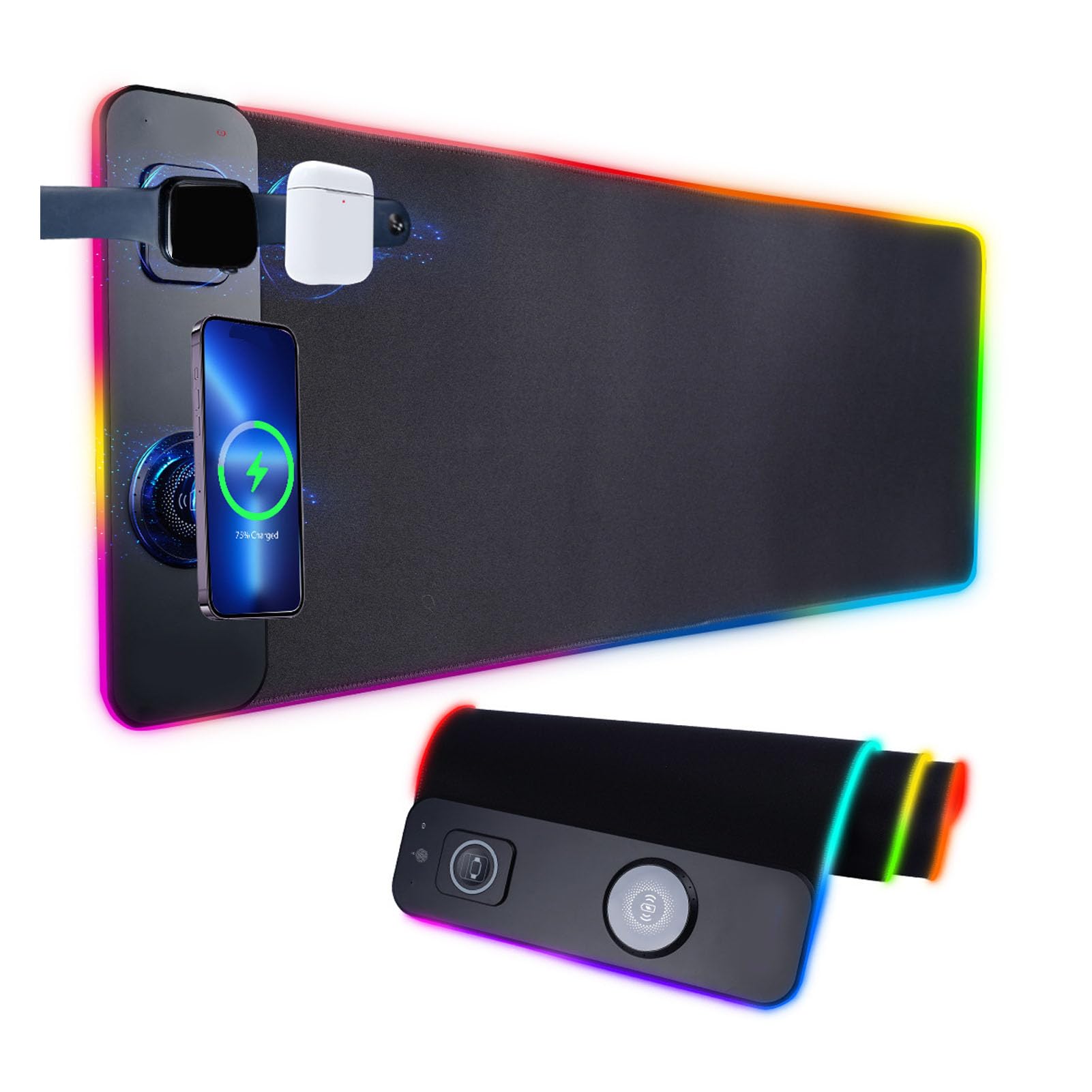 RGB Gaming Mousepad DAST LED con Caricabatterie Wireless