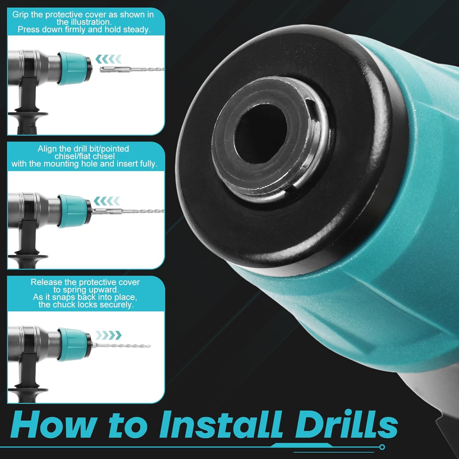 Martello Perforatore 1200W con SDS-Plus - immagine 4